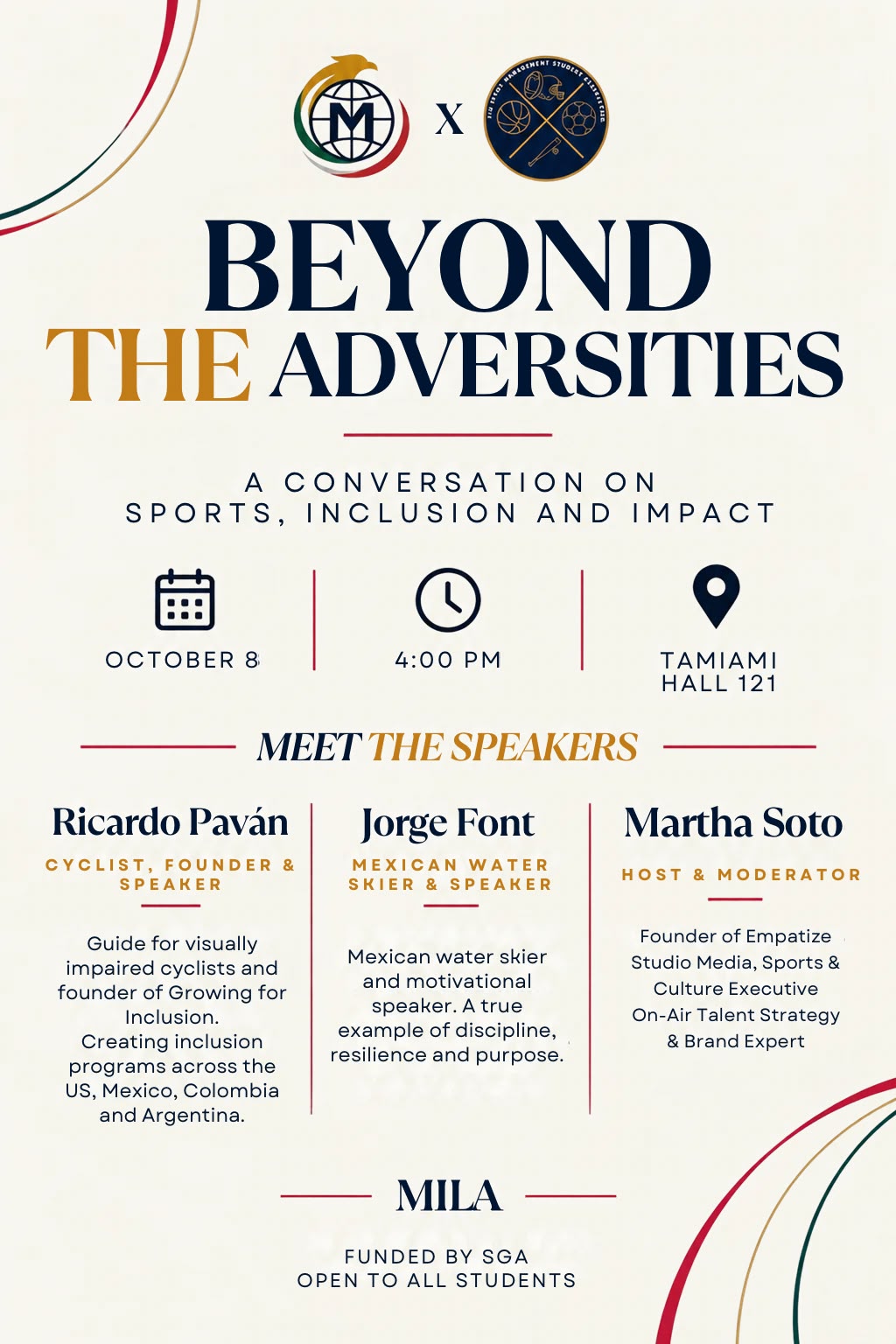 Beyond the Adversities MILA event